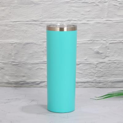 China Disposable Skinny Tumbler Cups 20oz 15oz 30oz USA Store Stainless Steel Straight Sublimation Empty Tumblers for sale