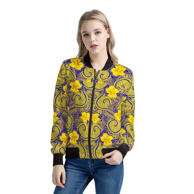 China Other Best Selling Women Sweatshirts Pattern O Neck Zipper Coat Print Polynesian Paisley Pattern Style Plus Size Women Clothing for sale