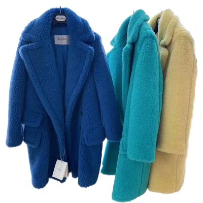 China Reversible Hot Selling Factory Customized Real Fur Oversized Teddy Bear Coat Shearling Sheep Teddy Coat Winter Warm Women for sale