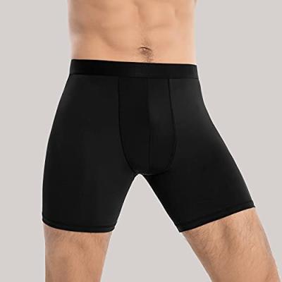 China Nylon/Cotton Mens Sports Performance High 6 Inch Sports Boxer Briefs And Back Tights Sports Underwear for sale