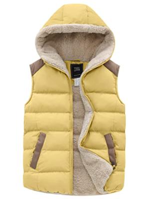 China Waterproof women's jacket padded hooded vest and hooded fleece wool jacket outwear for sale