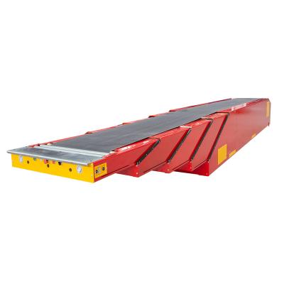 China Pvk Heat Resistant Customizable Belt Colors Telescopic Unloading Belt Conveyor for sale