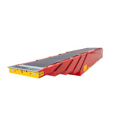 China Reliable heat resistant material logistics used in heat resistant steel telescopic belt conveyor for sale