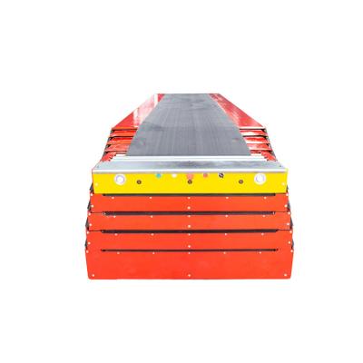 China 5 Sections 28.5m Heat Resistant Cost Effective Telescopic Belt Conveyor For Logistics Transportation for sale