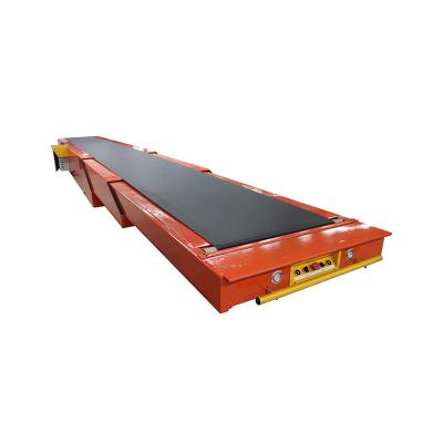 China Great Value Heat Resistant 3 Sections Telescopic Flexible Belt Conveyor Boom Conveyor for sale