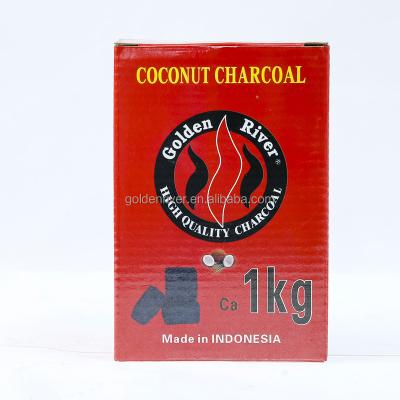 China Hookah manufacturers china wholesale river 1kg coconut shell gold charcoal for sale