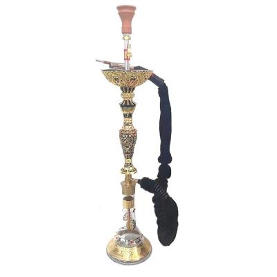 China Eco-friendly Luxury Golden River Hookah Smoking Shisha New Big Hookah BA19445 for sale