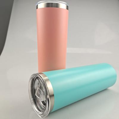 China Hot Selling 20oz Disposable Powder Coated Lean Insulated Tumbler Cups Stainless Steel Masks Lean Tumbler for sale