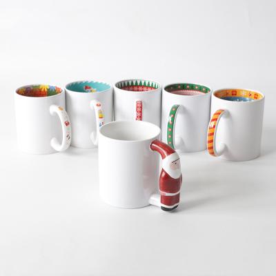 China DIY Viable Colorful Ceramic Mugs With Handle Coffee Tumbler Sublimation Blanks Sublimaation Tumblers for sale