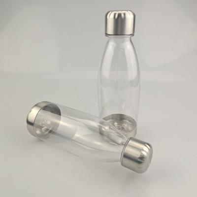 China Wholesale 350ml Viable Plastic Clear Water Bottle Sports Travel Bottle Tumbler Cola Bottle Shape Water Flask for sale