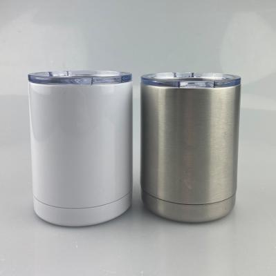 China Hot Selling Viable 10oz Double Wall Vacuum Insulated Car Tumbler Wine Beer Cups Stainless Steel Travel Coffee Mug for sale