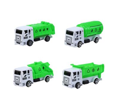 China Toy Popular Defense Car Children's Engineering Car Construction Site Children's Construction Site Dump Truck Return Dump Truck Waste Recycling Truck Boy for sale