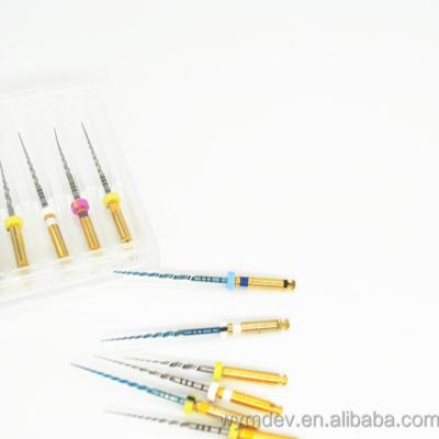 China Blue Rotary Metal Heat Activation Root Canal Files Motor Files for sale