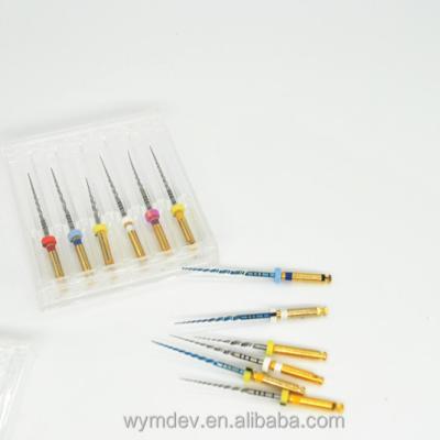 Cina New Design Metal Rotary File Blue Files NITI Rotary Root Canal Files For Dental in vendita