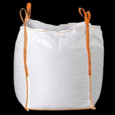 China Moisture Proof FIBC Flexible Intermediate Bulk Container White Full Open Bulk Bag 1500kg for sale