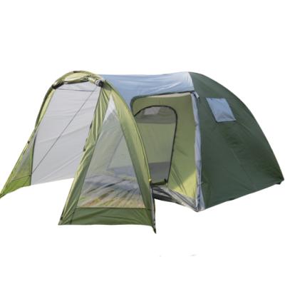 China Straight Tying Type Outdoor Waterproof 4 Person 1 Room And 1 Vestibule Tent Outdoor Camping for sale