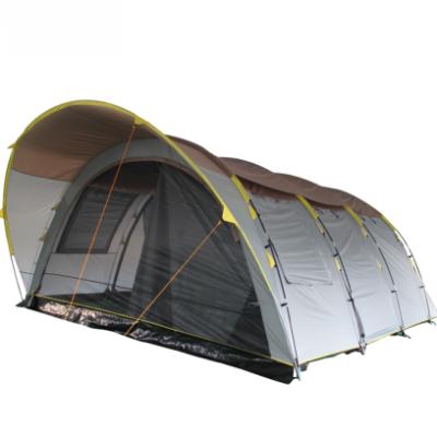 China Straight Tether Type 2021 Outdoor Camping Luxury Waterproof Family 3 Room Camping Tent Germany Tent for sale