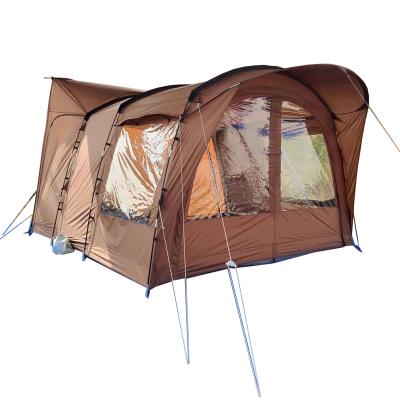 China Straight tie type waterproof family camping caravan tent rv room trailer caravan outdoor tent for sale