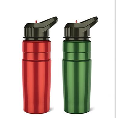 China Wholesale Customized Stainless Steel 735ml High Quality Sport Bottle With Straw for sale