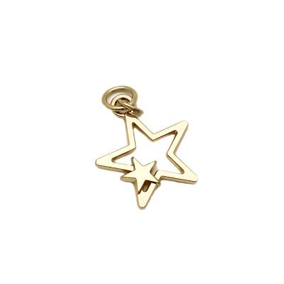 China New Design Gold Metallic Charm Pendant Custom Engraved Brand Jewelry Tags for sale