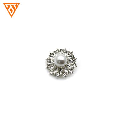 China 17mm 21mm 23mm High Quality Nickel Free Alloy Button Buckle Around Bright Arc-knot Leg Button for sale