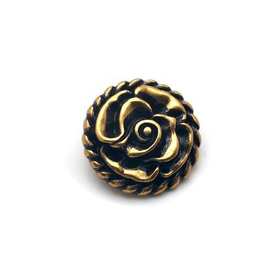 China Brand washable high quality custom logo gold metal dome leg button for sale