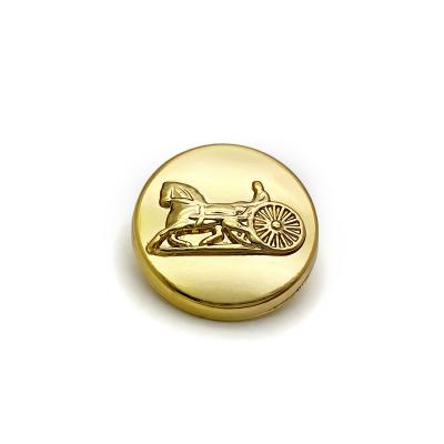 China Custom Made High Quality Viable Army Leg Metal Brass Button for sale