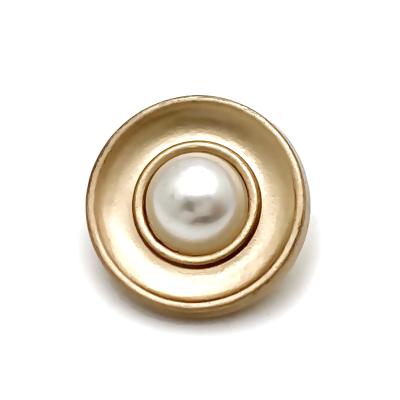 China New Metal Inset Buttons Oil Viable Pearl Special High Hand Small Coat Perfume Wind Sewing Buttons for sale