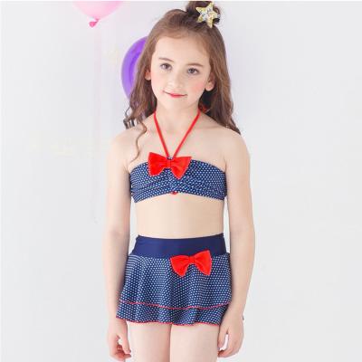 China 2021 breathable beautiful and lively bow children's swimsuit of new wear-resistang high quality for sale