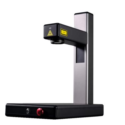 China EM-Smart Foldable 20W Fiber Laser Marking Machine For Stainless Steel Metal for sale