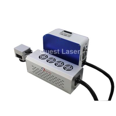 China Deep Engraving Desktop Cnc Engraving Machine Color Fiber Laser Marking 20w 100w for sale