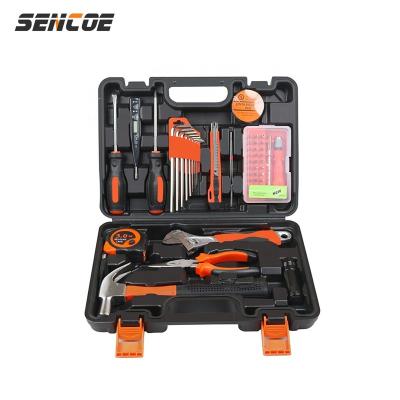 China Portable 52pcs Woodworking Car Repair Tool Kit Professional Mechanical Electric Tool Box Home Repair Tool Kit Use for sale