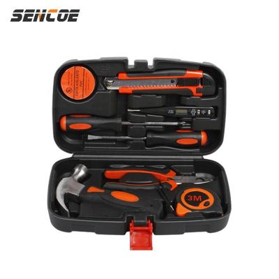 China SENCOE 9PCS Universal Home/Garden Toolbox Home DIY Tool Kit Woodworking Tool Kit Manual Household Hardware Tool Kit for sale