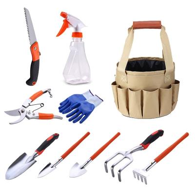 China Outdoor Indoor Succulent Gardening Hand Tool Kit Portable Garden Use Tool Kit Mini 10 Piece DIY Tools for Planting Care for sale