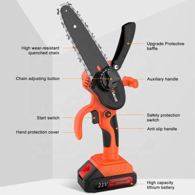 China Wood Saw Hot sale OEM 6 inch lithium battery power chainsaw portable cordless mini electric chainsaw made in China for sale