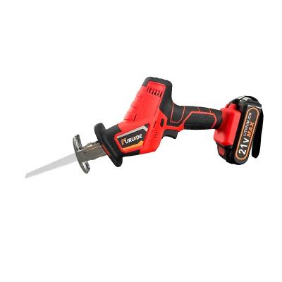 China Wood Saw 21V high efficiency rechargeable cordless brushless reciprocating saw lithium battery electric saber saw for sale