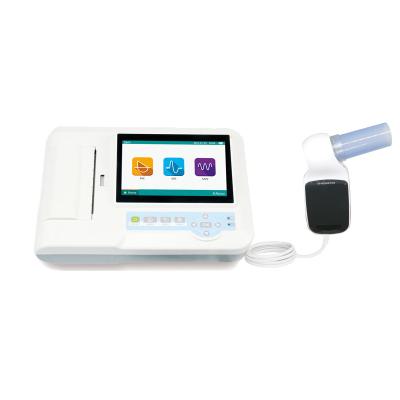 China Function Table Lung Tester Real Time Display Respiration Waveform Spirometer Medical Portable Digital Spirometer for sale