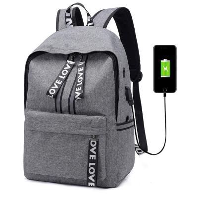 China With USB Fashion Men's Business Laptop Bags Leisure Travel High School Backpacks Waterproof for sale