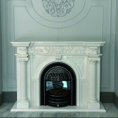 China Factory direct sales modern high-end natural marble white marble fireplace mantel welcome customization marble utensil rack for sale