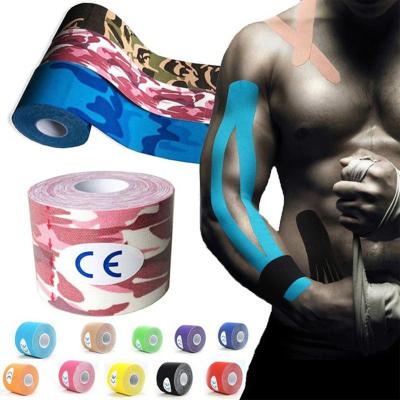 China Custom Logo Protective 5cm 13.7m 100% Cotton Latex Free Waterproof Elastic Kinesiology Sports Bandages for sale