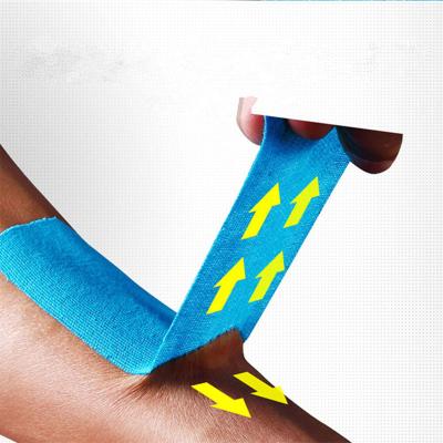 China Personal Care Wholesale Kinesiology Precut Cotton Blue Medical Rigid Tape Sports Sports Tape Custom Logo Quality for sale