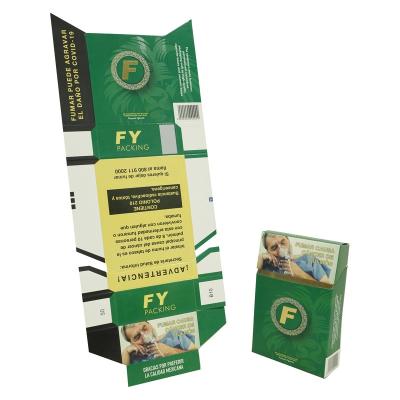 China Wholesale Recycled Materials Custom Cigarette Making Empty Cigarette Packs Tobacco Boxes for sale