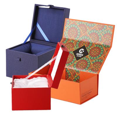 China Recyclable Custom Logo Printing Cardboard Craft Gift Wrapping Paper Packaging Shipping Box For Jewelry Cosmetic for sale