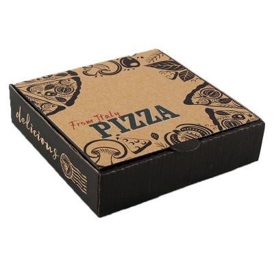 China Custom Cheap Pizza Box Recyclable Pizza Box Various Sizes With Logo Corrugated Box for sale