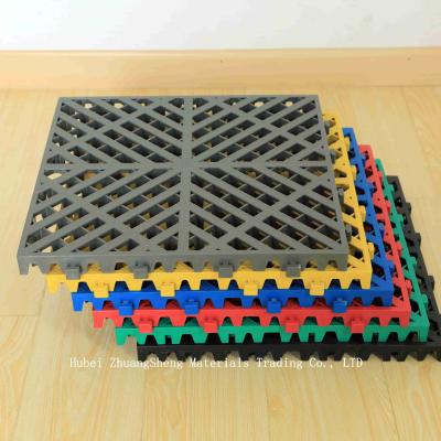 China 2.8mm  Plastic Grating Flooring Bathroom Plastic Floor  395mm Width for sale