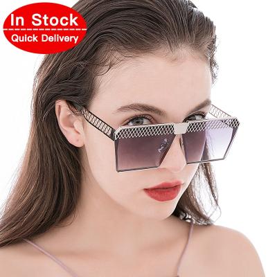 China Fashion Sunglasses 2019 Custom Eyewear Glasses OEM Logo Women Wholesale Men Square Lens Sun Glasses 0019A Fashion Running Metal Sun Glasses for sale