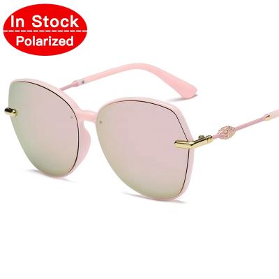 China 2019 Polarized Sunglasses In Fashion Metal Factory China Vogue OEM Logo Wholesale Women Sun Glasses Custom Eyewear Polarized Sunglasses 376 for sale