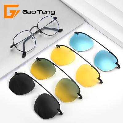 China Magnet Clip On 2020 New Quality Wholesale Logo Men Mirror Night Vision Women Magnet 4 Clip On Sunglasses Stocks 2020 Sun Glasses Eyewear Polarized Sunglasses Sun for sale