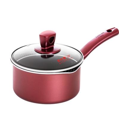 China Stocked Made In Heavy Duty Red China YI Cai Milk Pan High Temperature Kitchen Utensils Milk Pan for sale