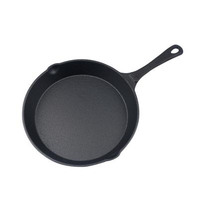 China Stocked Made in China Wholesale Cast Iron Flat Bottom Skillet Stain Flat Bottom Skillet for sale